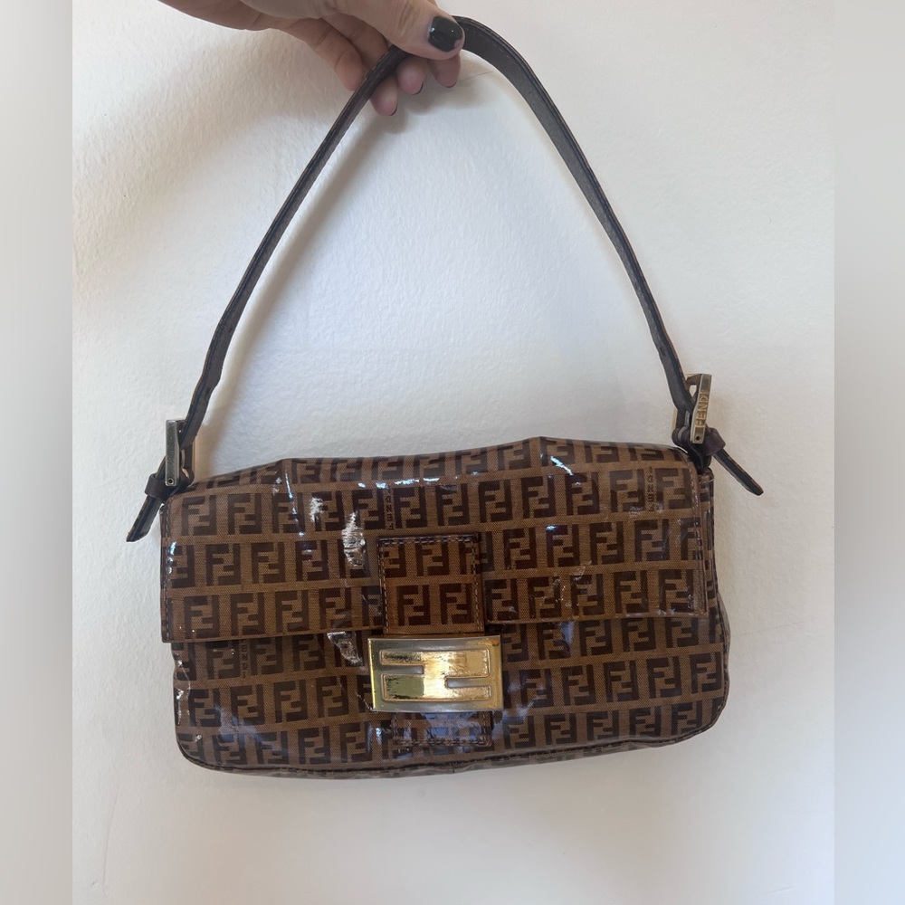 Fendi Vinyl Zucchino Baguette *FIRM PRICE*